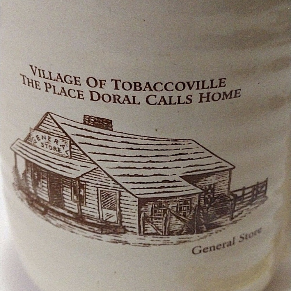 Vintage 70s Memorabilia of "DORAL" Cigarettes Pottery Mug - Picture 4 of 7